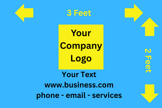 3' by 2'  Tennis Sponsor Banner